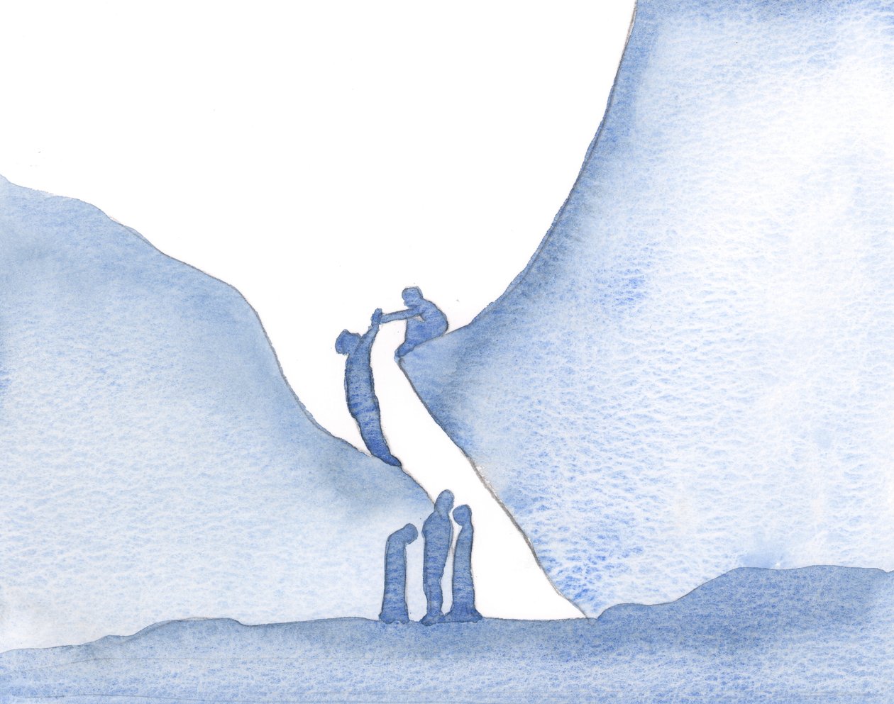 Pela fé em Cristo, que nos foi dado gratuitamente, somos levados a interceder pelos outros e a ajudá-los nas suas dificuldades, 2000 (w - c no papel) de Elizabeth Wang