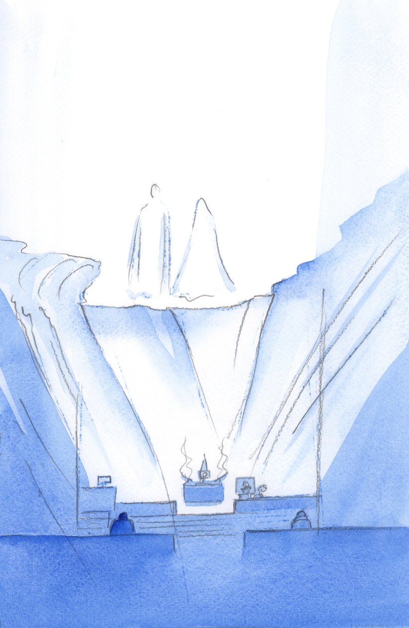 Cristo e Sua Santa Mãe estão muito próximos de todos nós, durante nossa Novena e Benção - para nos consolar e para ouvir nossas orações, 2002 (w - c no papel) de Elizabeth Wang