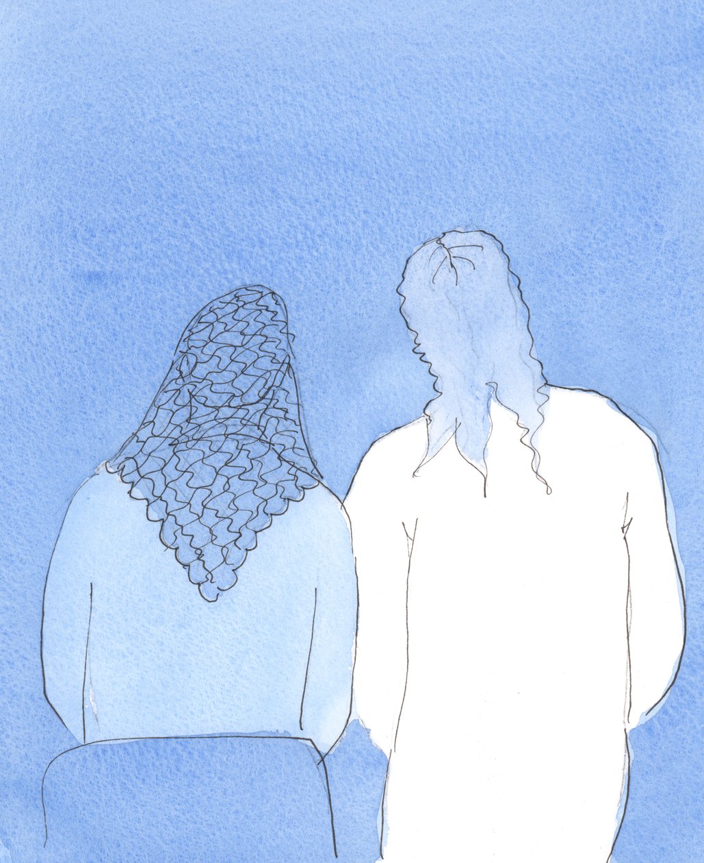 Cristo é um verdadeiro amigo e companheiro para aqueles que acreditam Nele e O amam, 2004 (w - c no papel) de Elizabeth Wang