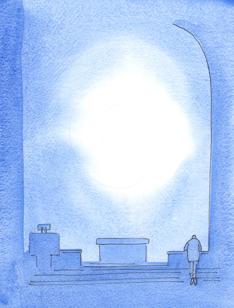 Cristo está verdadeiramente presente no Santíssimo Sacramento. Agradamos e honramos a Deus quando nos ajoelhamos para agradecer a Ele por nos permitir fazer Seu trabalho na terra - especialmente os sacerdotes, 2003 (w - c no papel) de Elizabeth Wang
