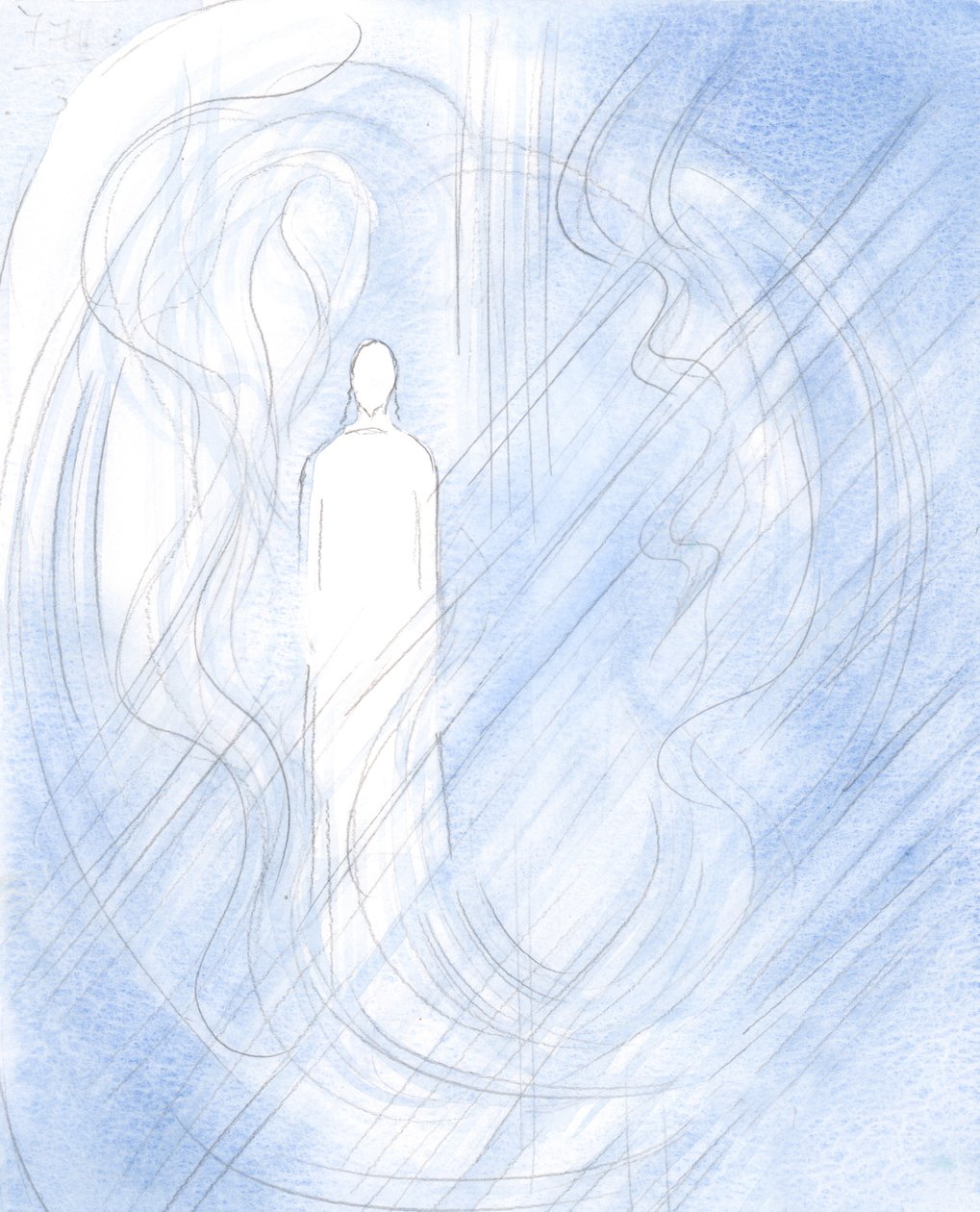 Cristo, nosso Deus, está no céu agora em sua pureza e poder, 2000 (w - c no papel) de Elizabeth Wang