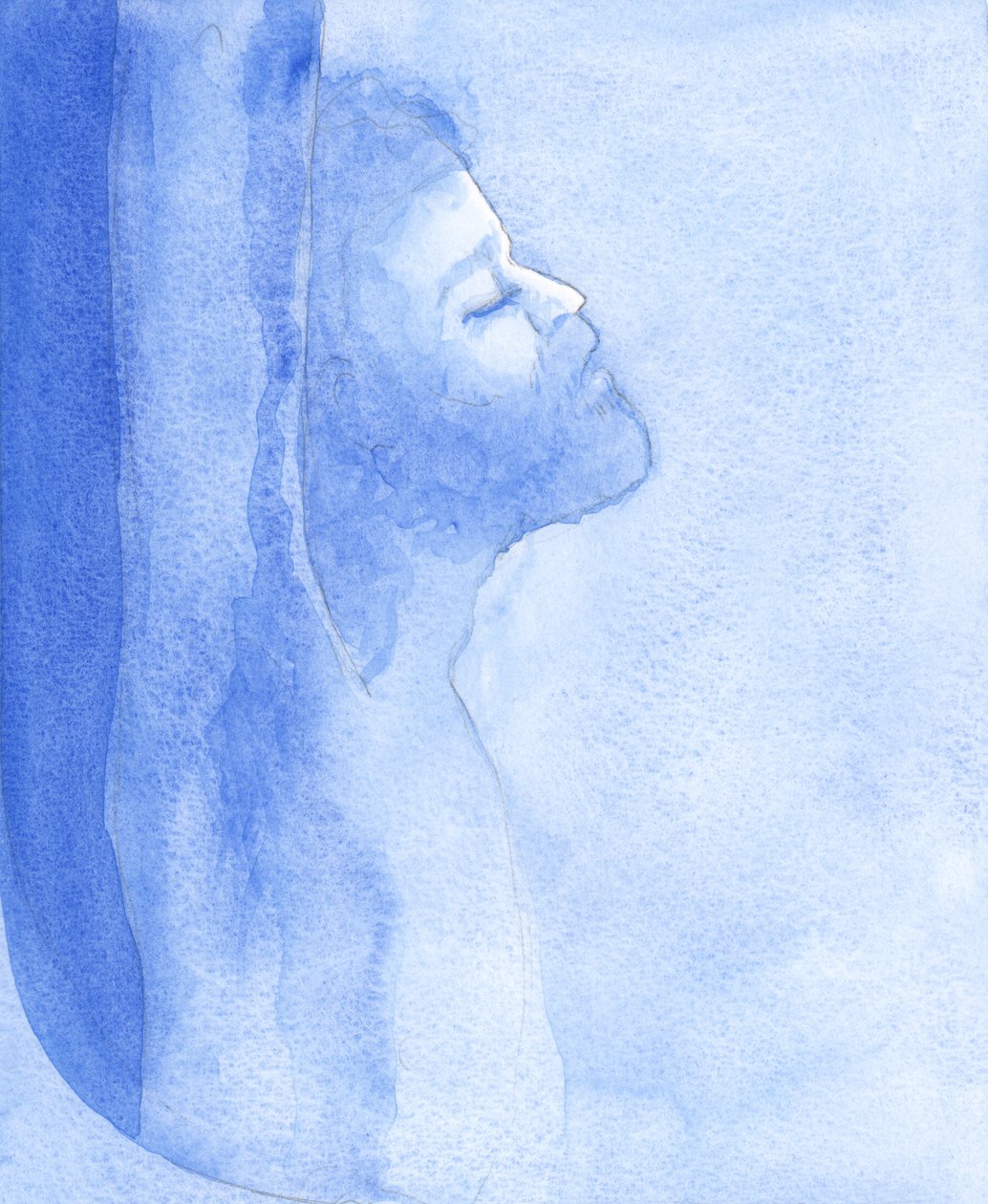 Cristo foi ridicularizado na cruz e cruelmente exposto, por nossos pecados. Cada humilhação que aceitamos, por amor, acalma Seu coração em Sua Paixão !, 2001 (w - c no papel) de Elizabeth Wang