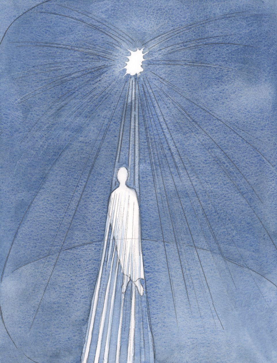Deus, nosso Pai, tem prazer em nos dar alegria. Ele nos dá Cristo, por meio de quem Ele é revelado., 2001 (w - c no papel) de Elizabeth Wang