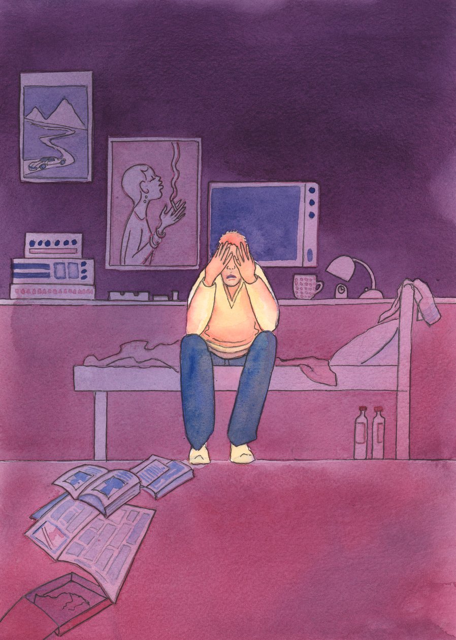 Deus vê, do céu, cada pensamento, palavra e ação nossa, 2004 (w - c no papel) de Elizabeth Wang