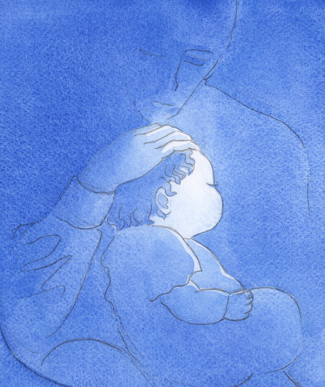 Deus o Pai nos ama como Seus filhos com um amor terno e infalível, 2002 (w - c no papel) de Elizabeth Wang