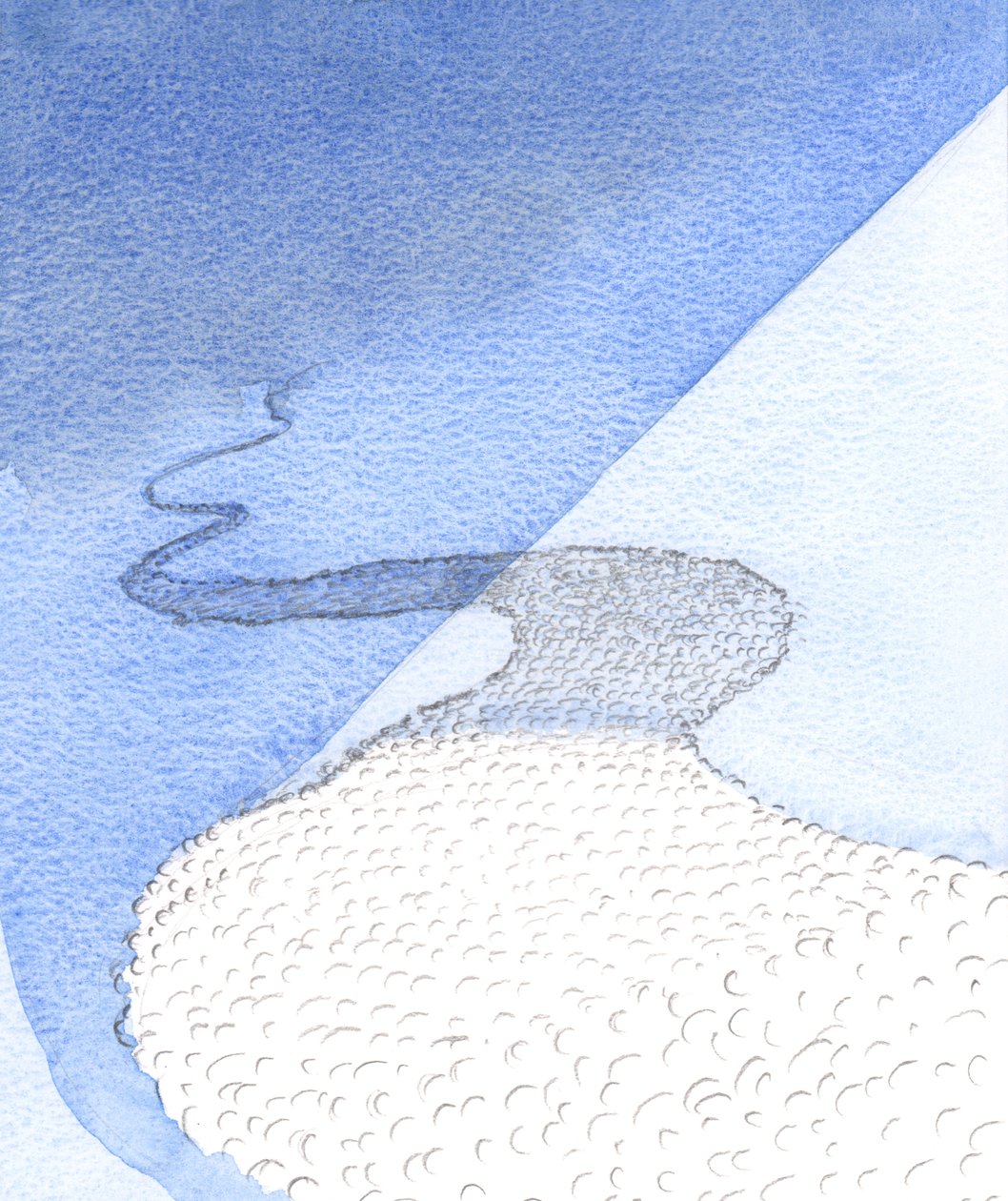 O povo santo de Deus se estende como um rio desde os tempos antigos até nossos dias, 2001 (w - c no papel) de Elizabeth Wang