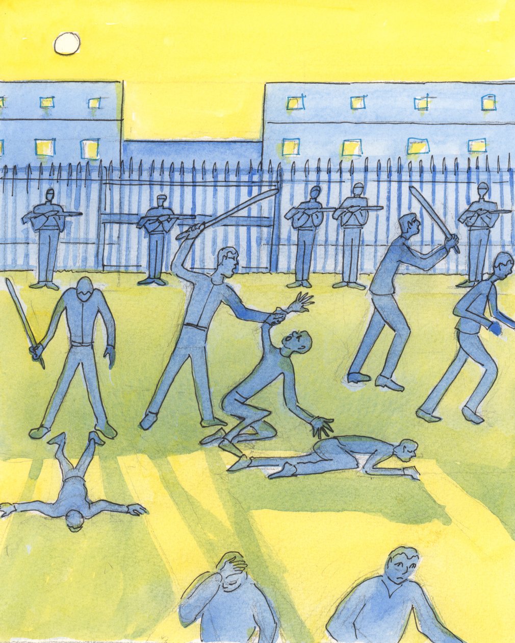 Os governos ofendem a Deus quando deixam de proteger e ajudar seu povo, 2004 (w - c no papel) de Elizabeth Wang