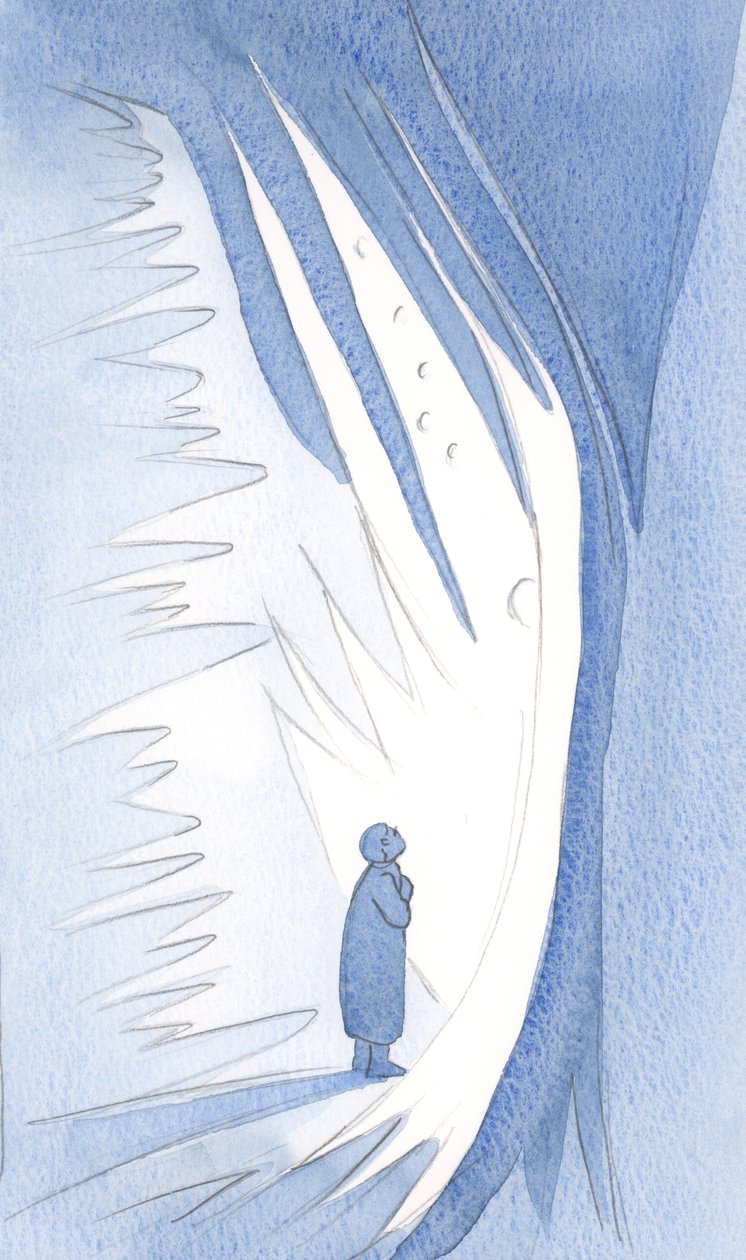 Eu vi que devemos reverenciar não apenas os Santos Anjos, mas todas as almas brilhantes que eles guardam, 2000 (w - c no papel) de Elizabeth Wang