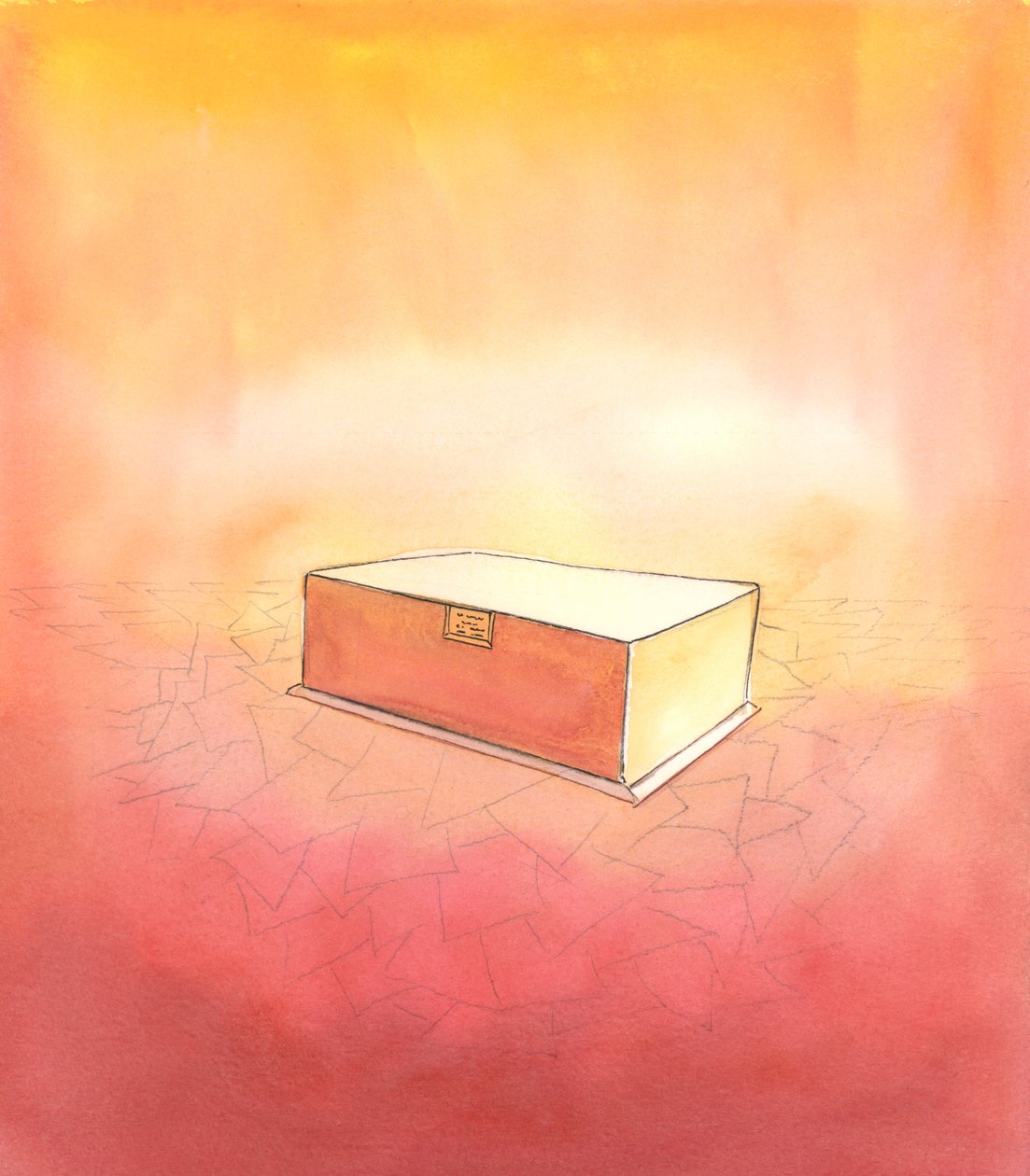 Se nos esquivarmos do sacrifício, devemos refletir sobre a verdade, que tudo o que valorizamos na terra será entregue na morte, 2003 (w - c no papel) de Elizabeth Wang