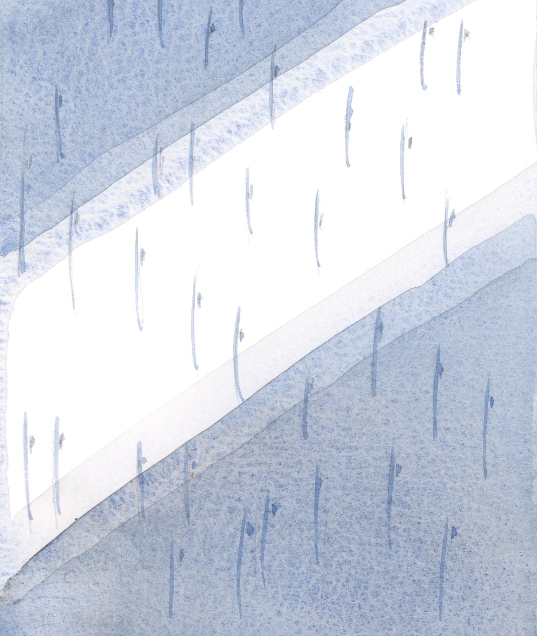 À luz do entardecer, cada criatura, pairando em seu devido lugar, e em movimentos maravilhosos, ecoava a dança majestosa dos anjos no céu, 2000 (w - c no papel) de Elizabeth Wang