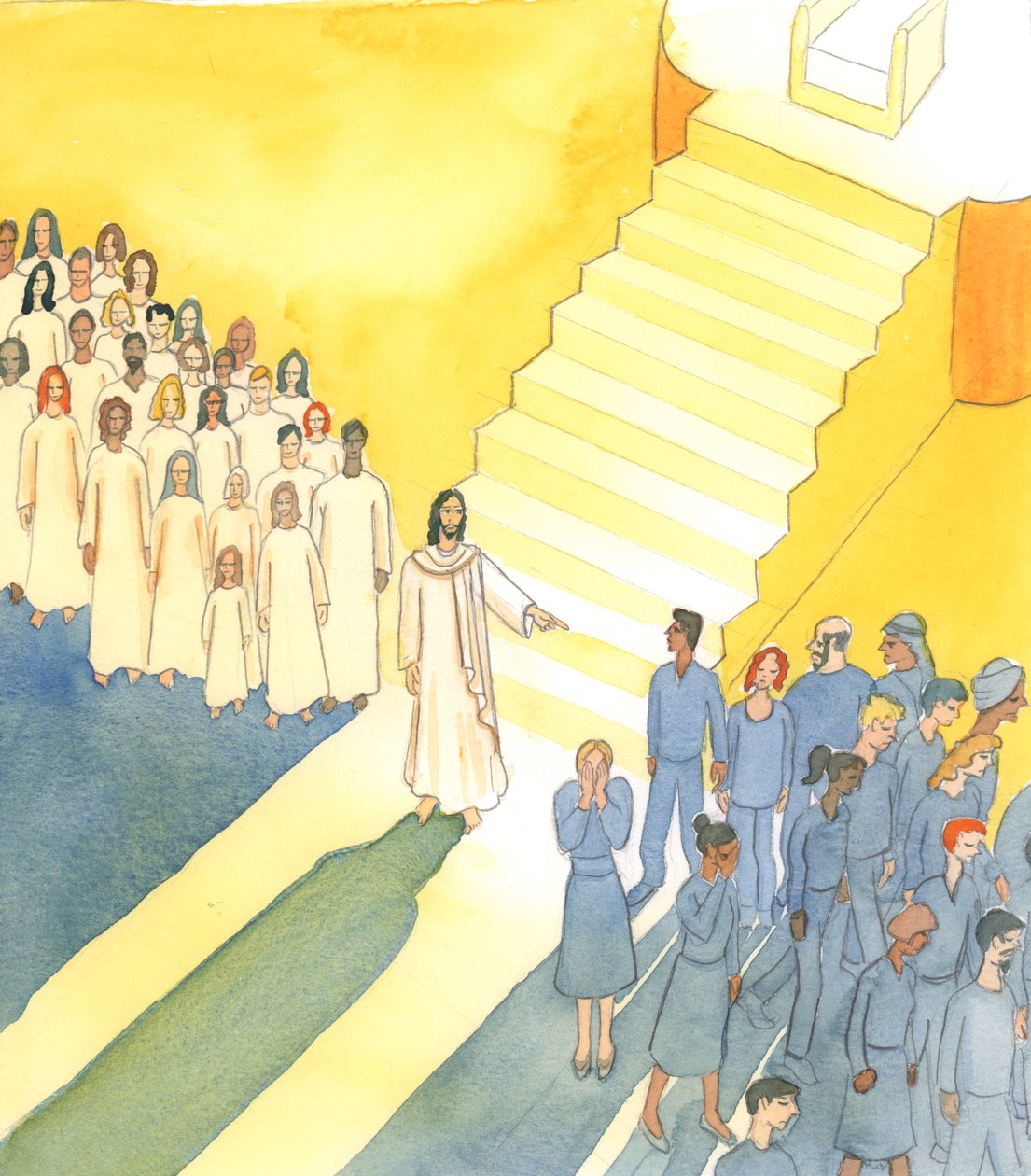 É essencial que amemos a Deus e amemos ao próximo, 2004 (w - c no papel) de Elizabeth Wang