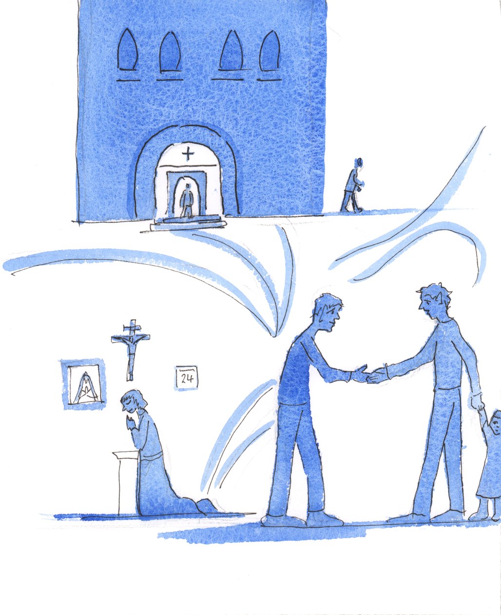 É o desejo do Senhor que nossos bispos ensinem e reforcem os &39;princípios&39; da vida católica, que incluem a oração litúrgica regular e reverente e a oração privada, 2004 (w - c no papel) de Elizabeth Wang