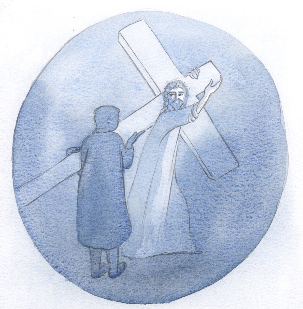 Jesus disse, em minha alma, &39;Eu fiz isso por você&39;, e me mostrou os extremos do sofrimento Ele foi por amor por mim, 2000 (w - c no papel) de Elizabeth Wang