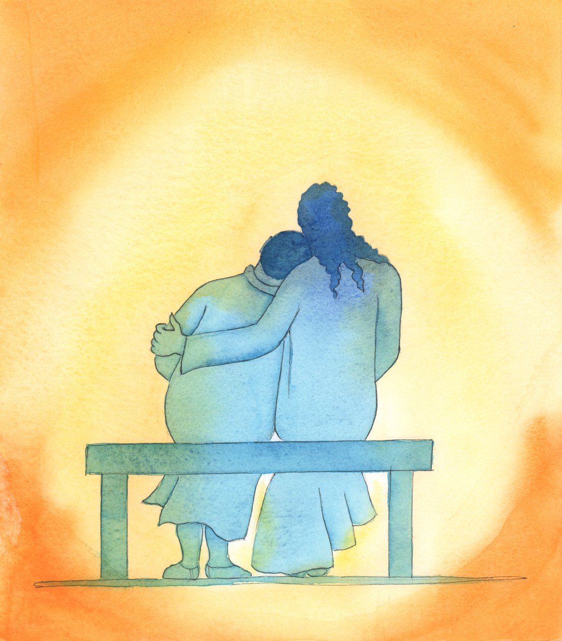O amor de Jesus é pessoal, terno e imutável; está sempre presente connosco, especialmente no Santíssimo Sacramento, e consola-nos com a sua presença., 2003 (w - c no papel) de Elizabeth Wang