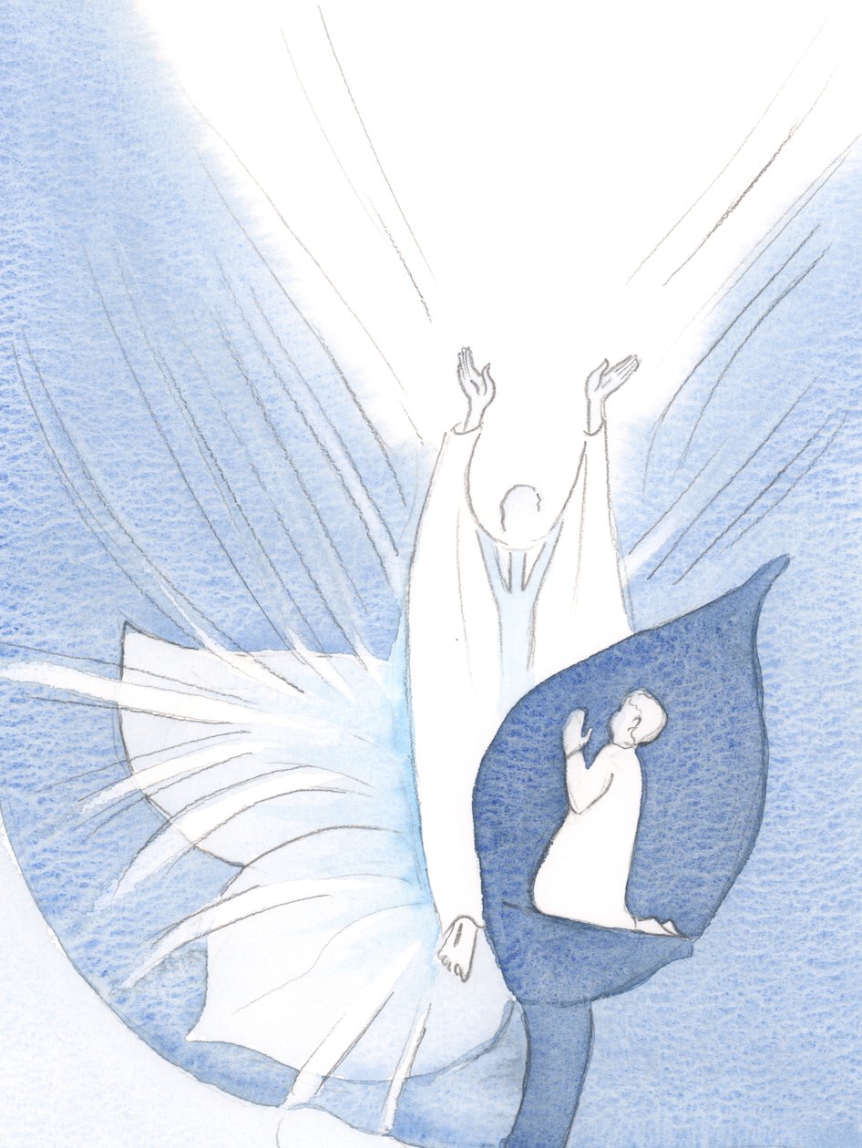 Como uma flor: se eu abrir minha alma, a própria beleza de Cristo faz sua própria obra de glória; Seu elogio aumenta, sem ser impedido por mim., 2000 (w - c no papel) de Elizabeth Wang