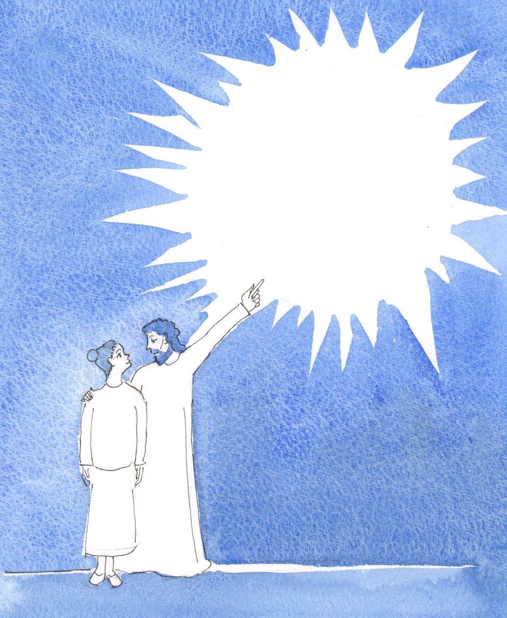 Só no céu, explicou Cristo, todos são perfeitos, 2004 (w - c no papel) de Elizabeth Wang