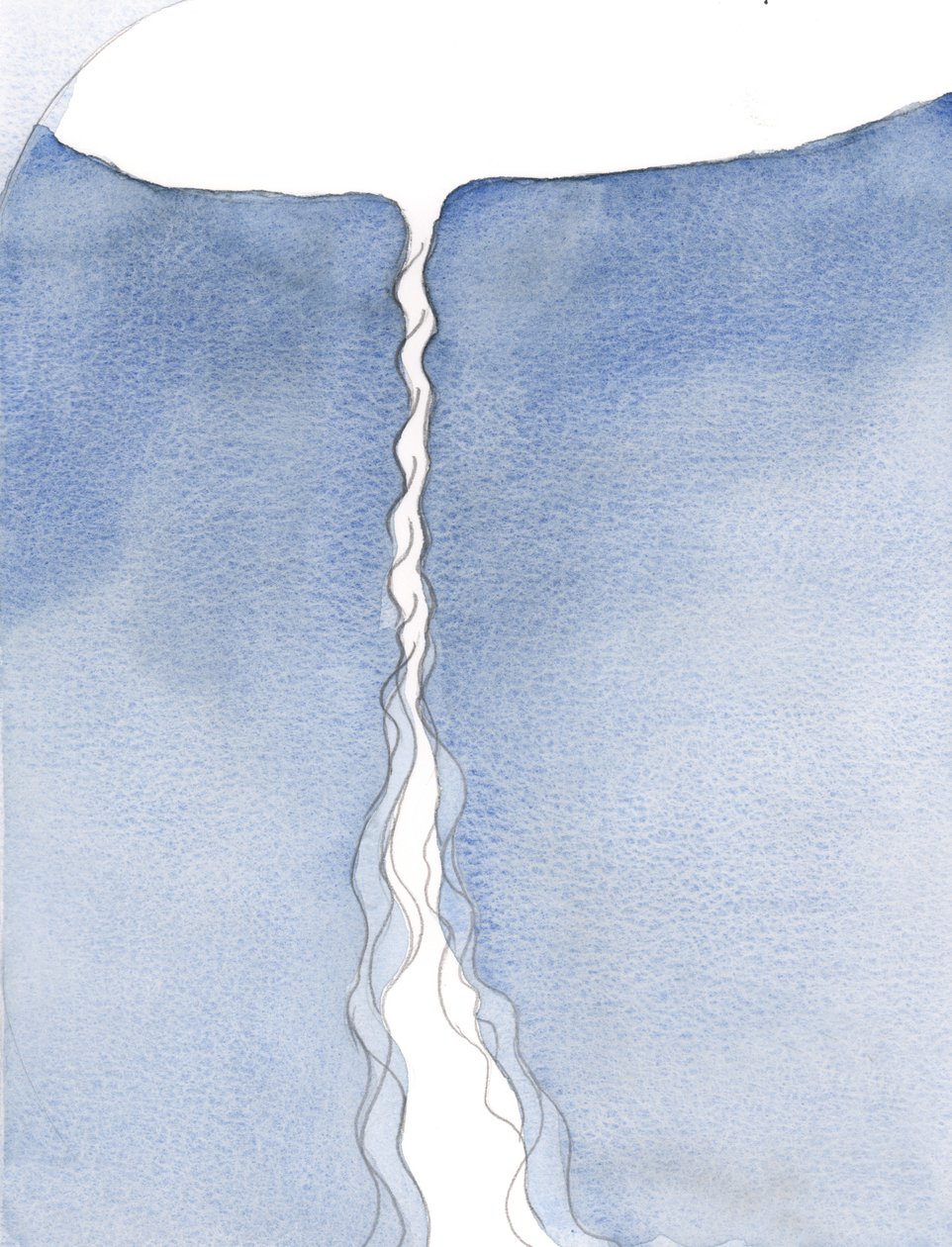 Nossa única oração em Cristo sobe até o Céu; é como um cordão umbilical da vida celestial e graça., 2001 (w - c no papel) de Elizabeth Wang