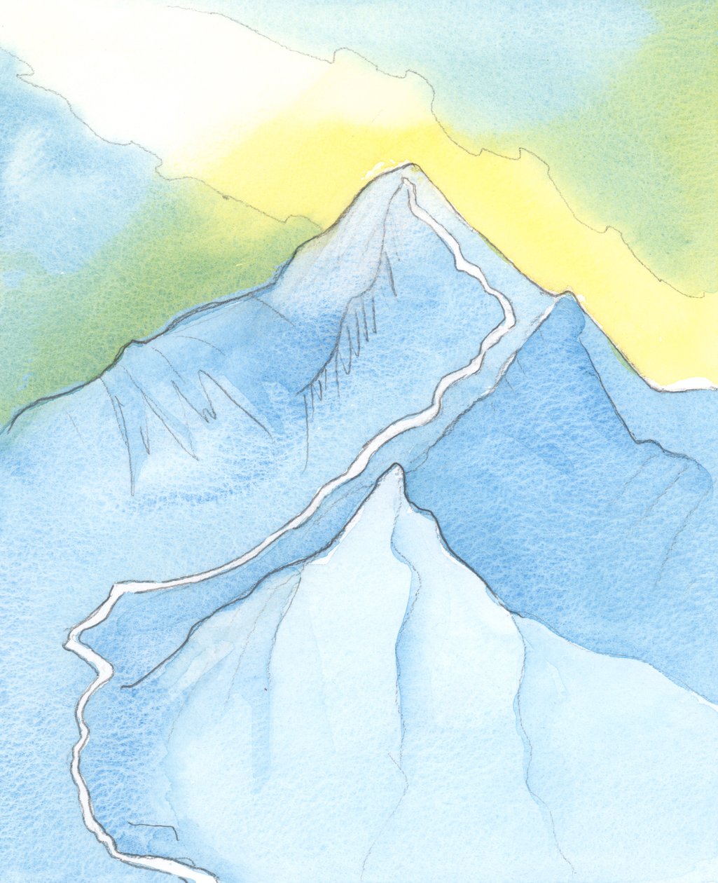 Alguém que fala sobre o Monte Everest vale a pena acreditar, se sabemos que ele seguiu o caminho certo, 2003 (w - c no papel) de Elizabeth Wang