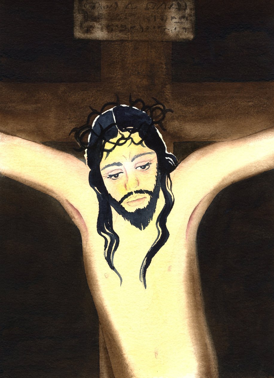 The Crucifixion, 2001 (w - c no papel) de Elizabeth Wang