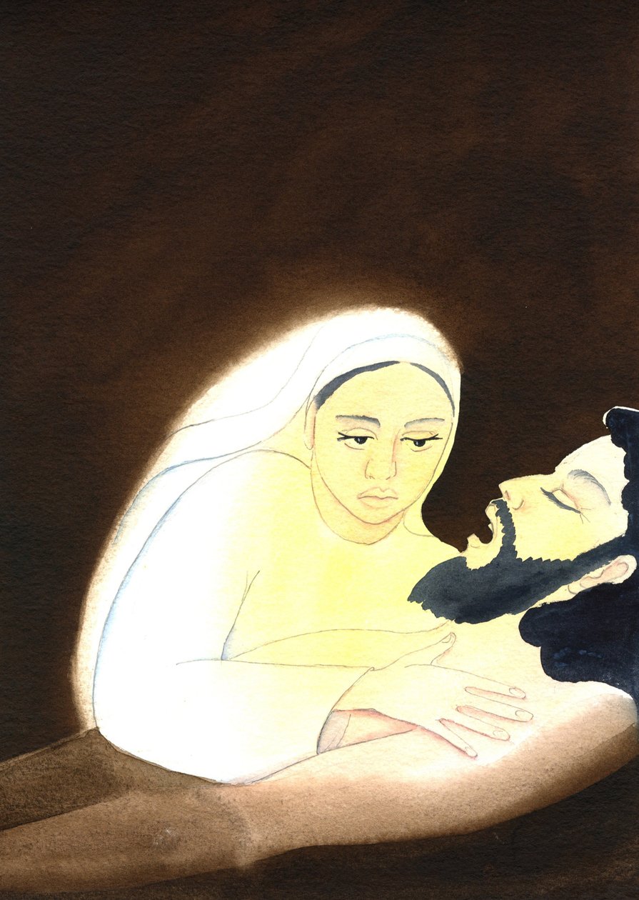 The Pieta, 2001 (w - c no papel) de Elizabeth Wang
