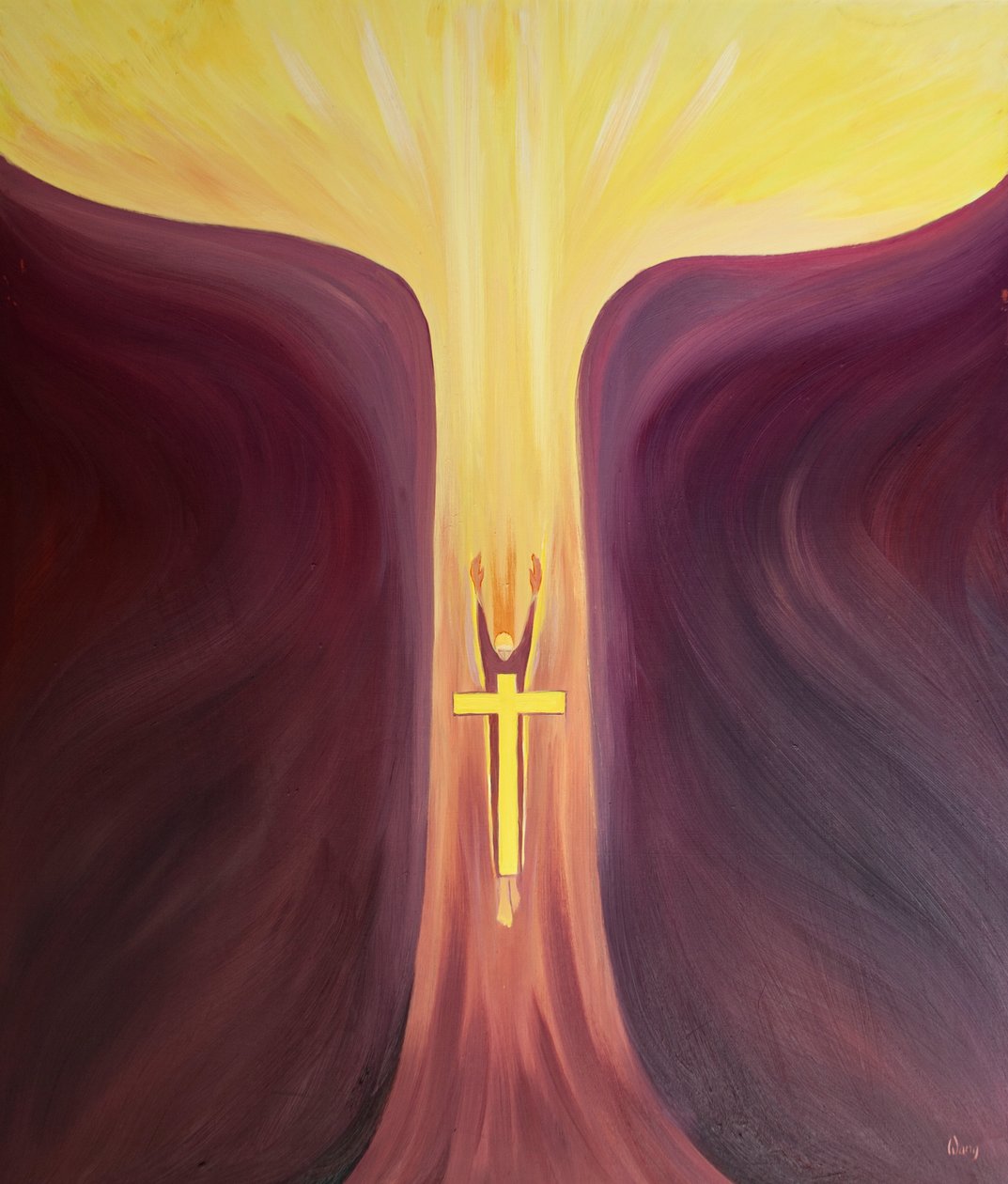 O Sinal da Cruz é uma oração poderosa que pode nos livrar das tentações e perigos espirituais, 2000 (w - c no papel) de Elizabeth Wang
