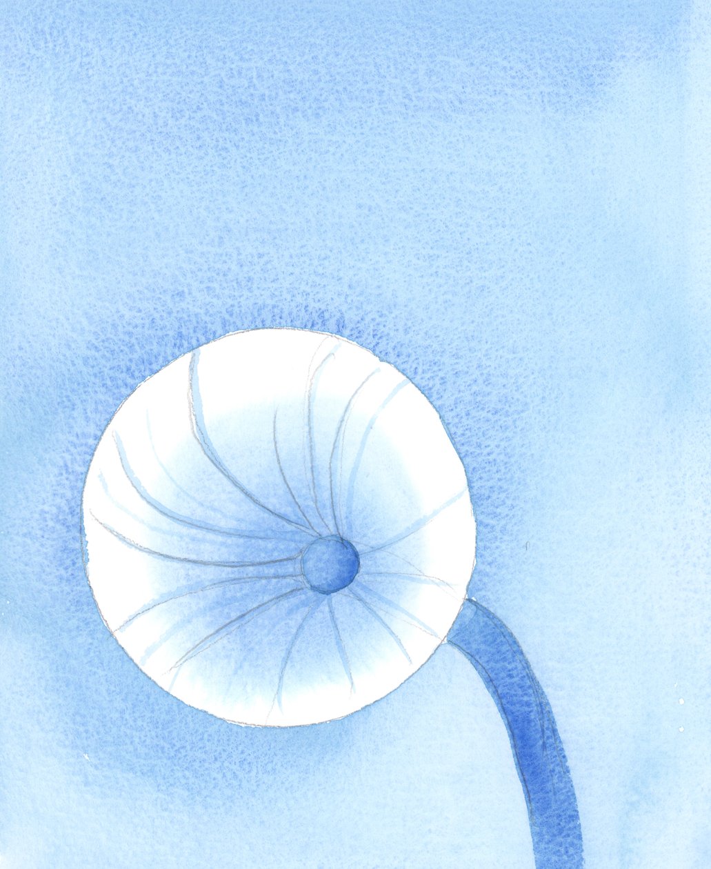 Os alimentos que Deus põe à nossa disposição devem ser vistos como combustível para a nossa viagem na terra, 2005 (aguarela sobre papel) de Elizabeth Wang
