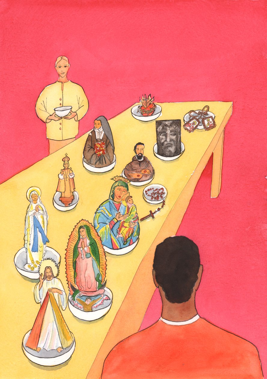 Os ensinamentos da Igreja devem ser seguidos por todos os católicos, 2003 (w - c no papel) de Elizabeth Wang