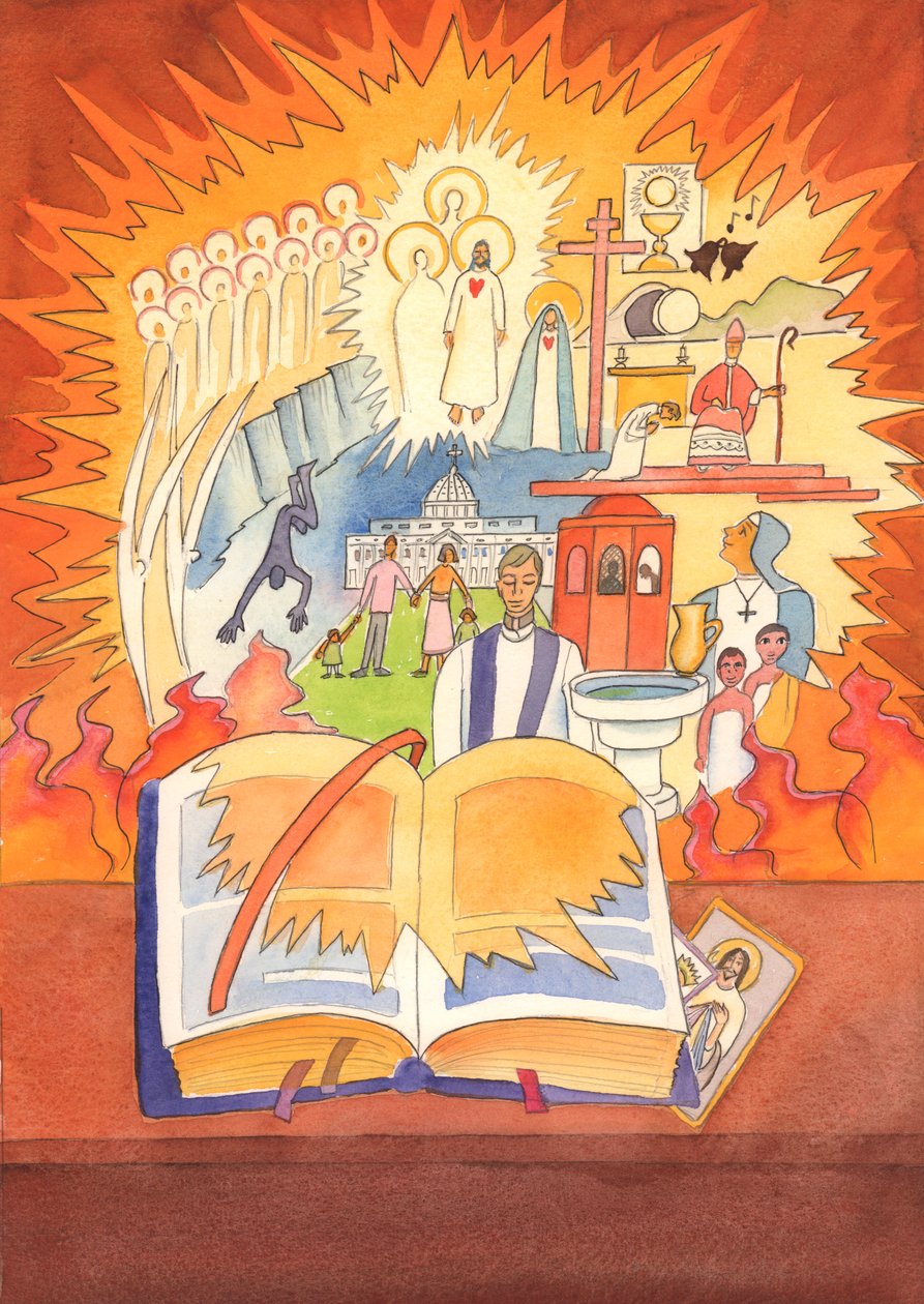 Toda a fé católica está contida no Missal e celebrada na Liturgia de 2003 (w - c no papel) de Elizabeth Wang