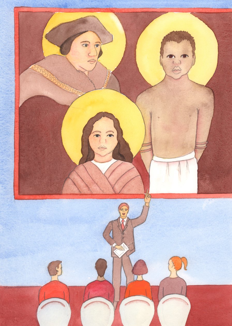 Existem mártires da verdade em todas as épocas, 2003 (w - c no papel) de Elizabeth Wang