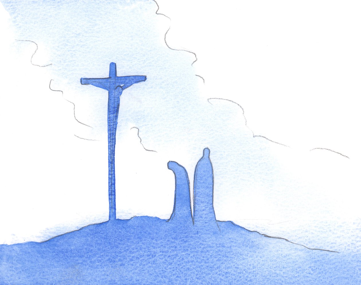 Aqueles que permanecem mais próximos do Cristo sofredor - então e agora - suportando pacientemente os sofrimentos, são Seus maiores amigos, 2002 (w - c no papel) de Elizabeth Wang
