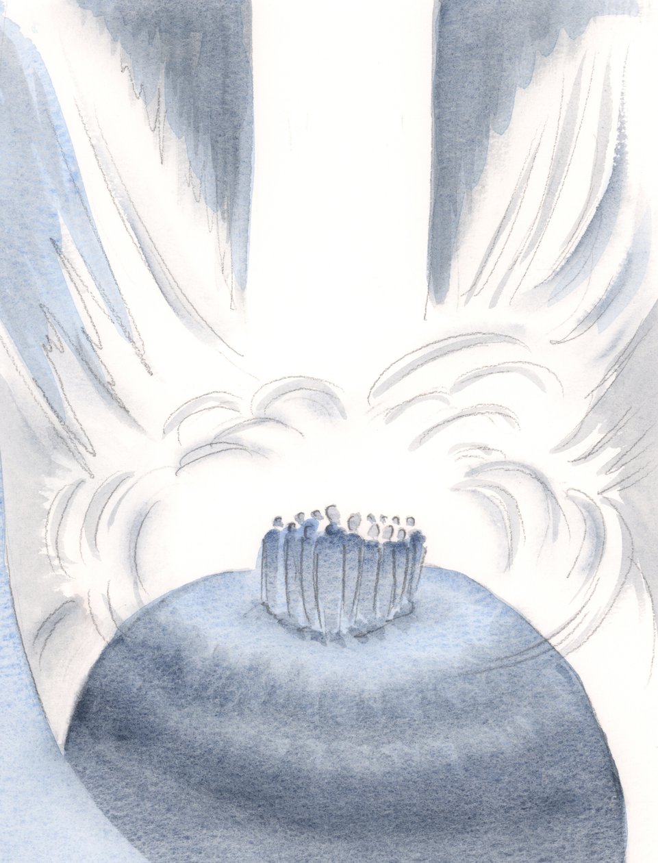 Por meio de Cristo, a luz do Céu nos envolve em cada missa de 2000 (w - c no papel) de Elizabeth Wang