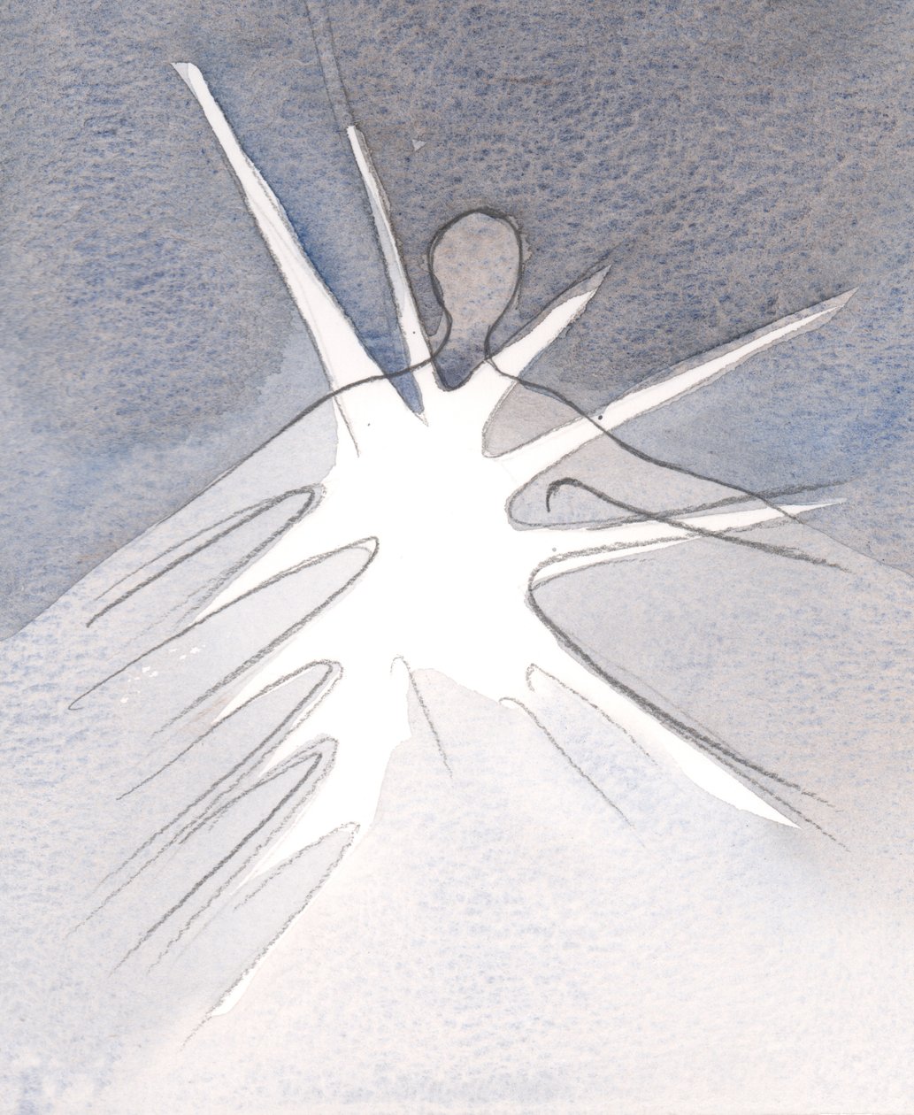 Por meio da entrega de uma alma, Deus age para o bem por meio dessa alma, derramando Sua graça e bênçãos., 2001 (w - c no papel) de Elizabeth Wang