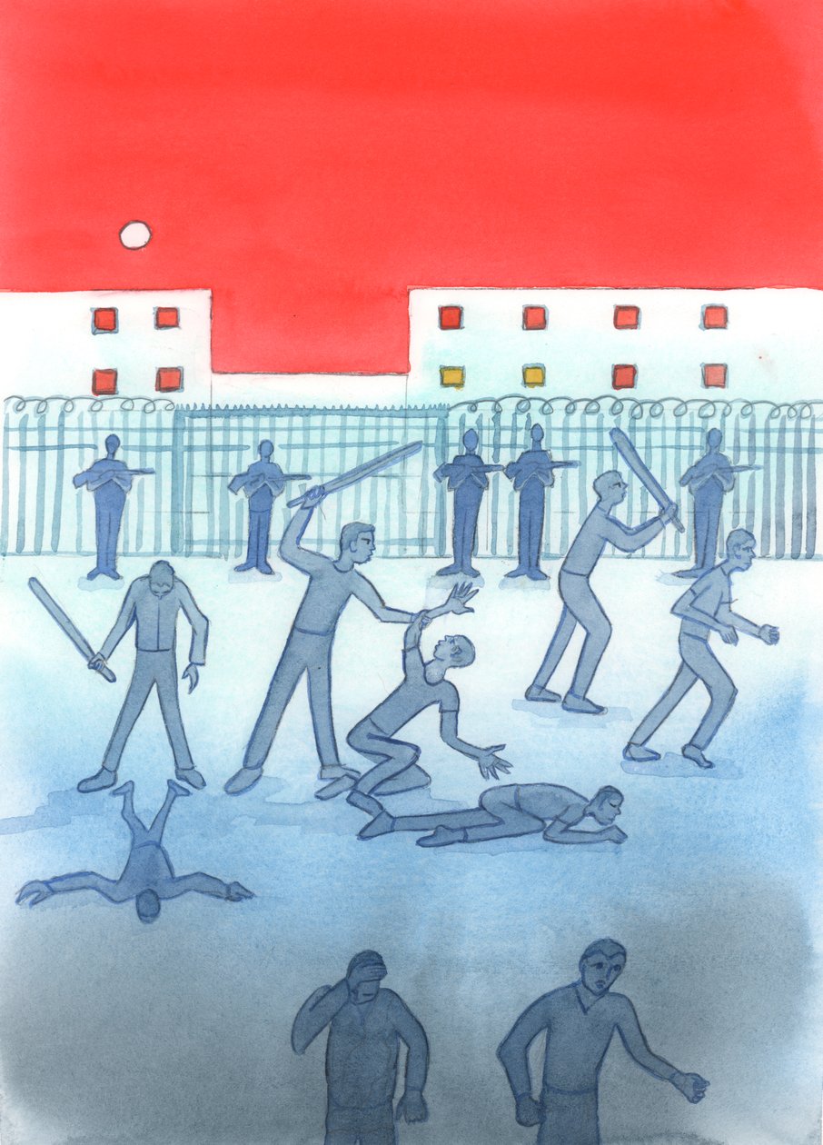 Governantes injustos são aqueles que falham em proteger os fracos, aprovam leis injustas, toleram a corrupção, se recusam a desistir de luxos enquanto seu povo passa fome e impedem protestos legítimos., 2004 (w - c no papel) de Elizabeth Wang