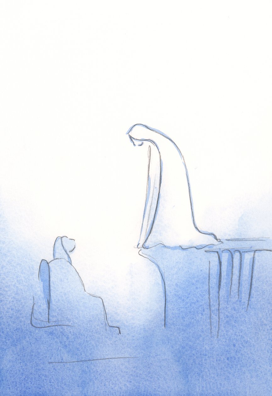 Quando peço a ajuda de Nossa Senhora, ela me ouve, 2002 (w - c no papel) de Elizabeth Wang