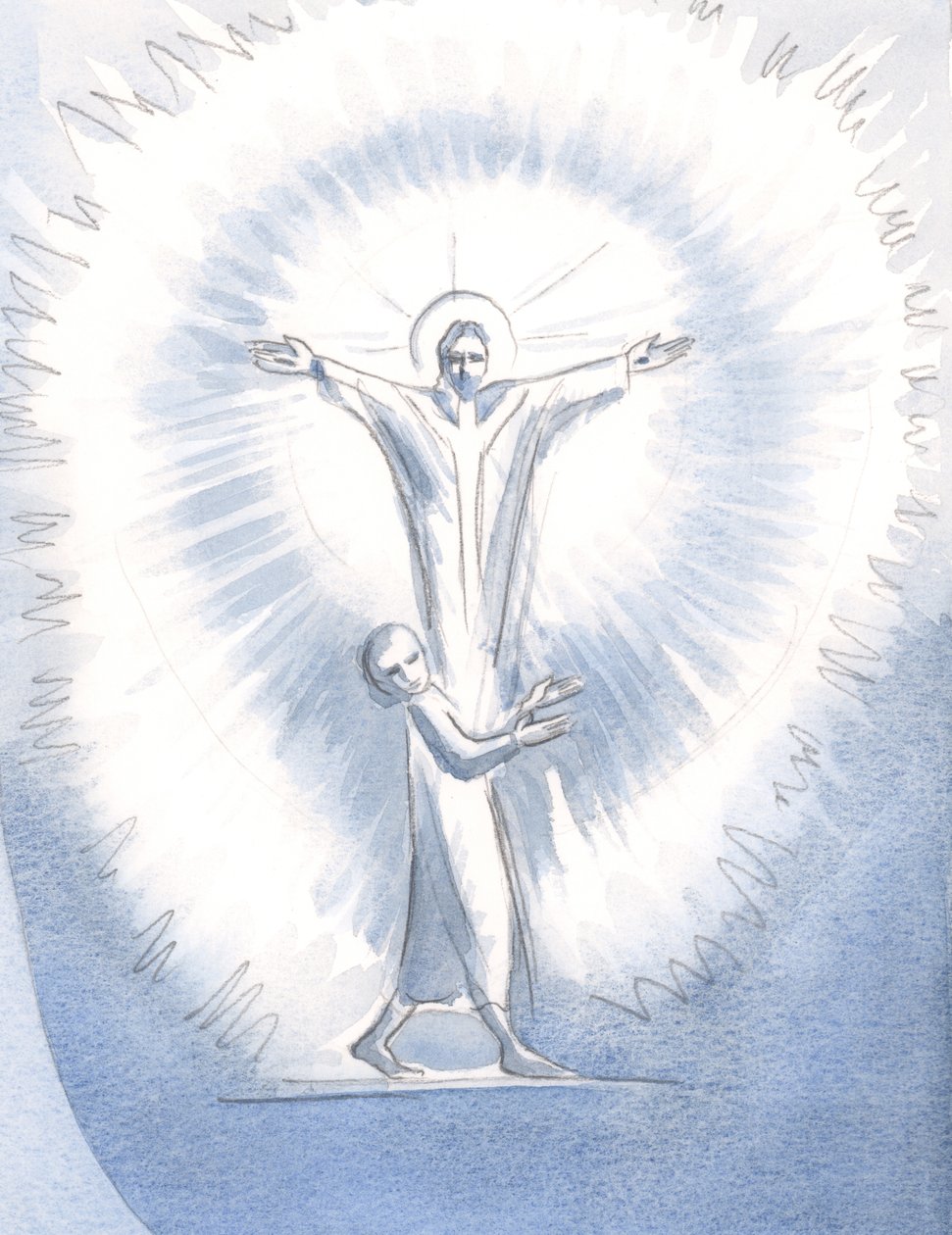 Quando uma alma está vazia de todos os desejos vãos, Cristo a preenche com Sua luz, na Sagrada Comunhão; e como Cristo louva Seu Pai, no Espírito, Deus louva a Deus, em Deus, em bem-aventurança e esplendor, dentro do de Elizabeth Wang