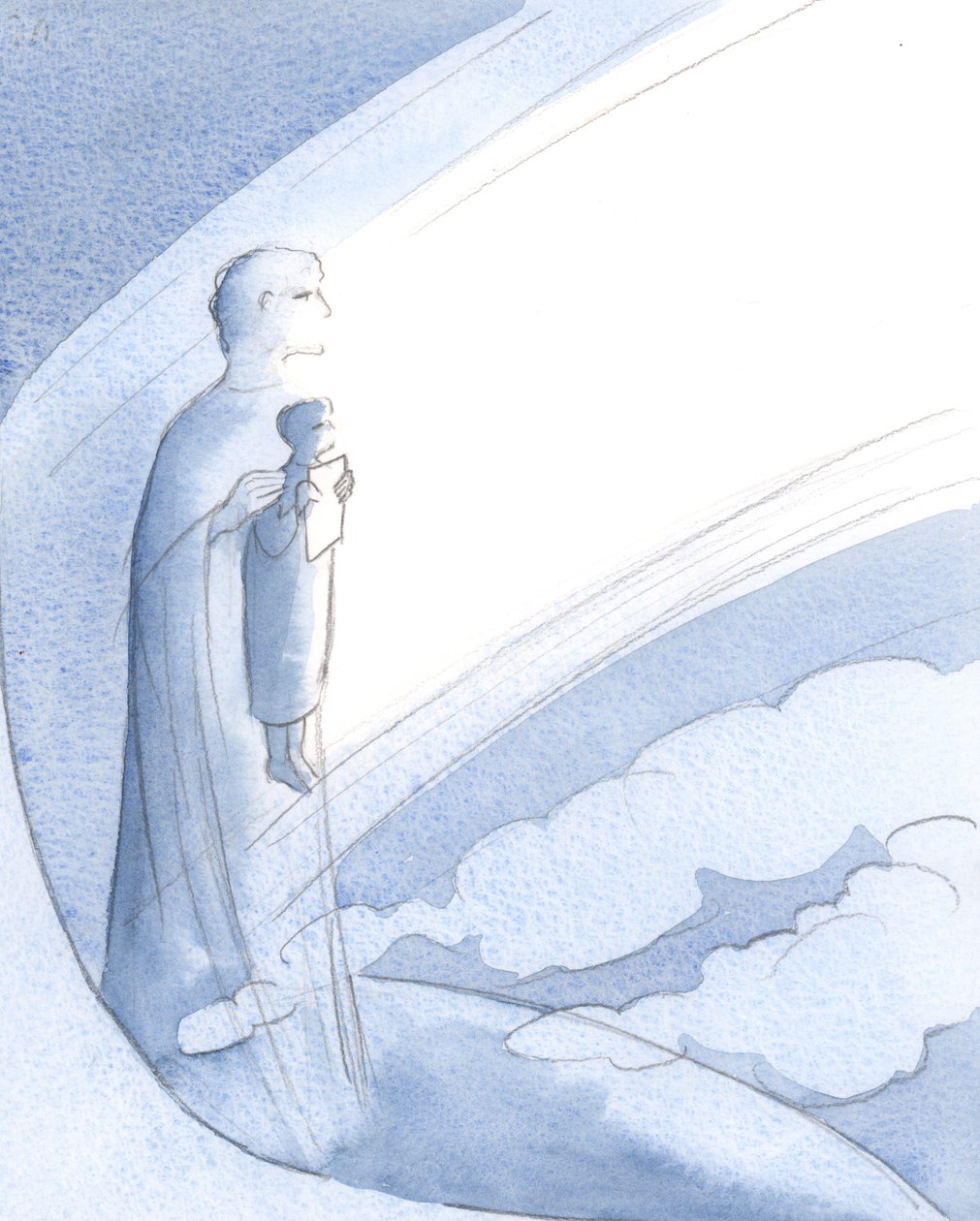 Sempre que oramos verdadeiramente em nome de Cristo, unidos a Ele em amor, fé e adoração, Ele mesmo ora verdadeiramente a nossa oração., 2001 (w - c no papel) de Elizabeth Wang