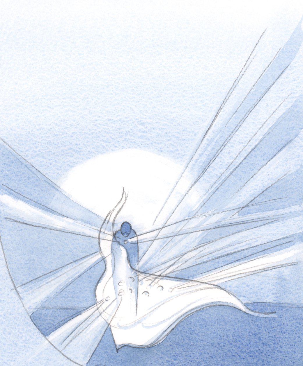 Onde o pecado foi perdoado, um diamante da graça agora brilha, mais lindo do que se não tivéssemos pecado e nos arrependido., 2001 (w - c no papel) de Elizabeth Wang