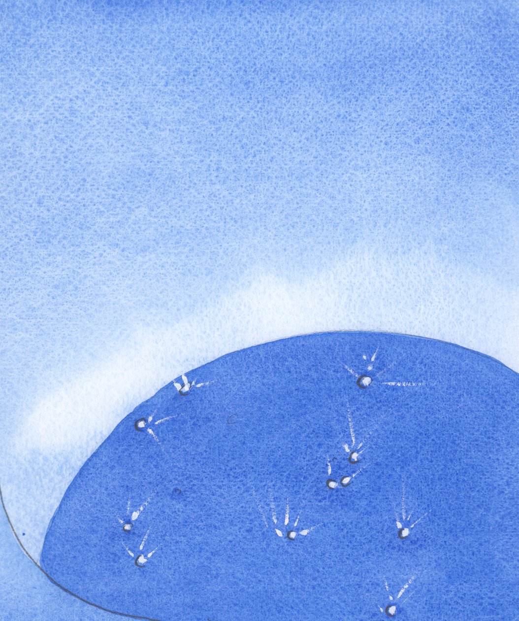 Onde quer que haja almas &39;iluminadas&39; pela vida de Cristo e inflamadas de louvor, é como se Deus visse luzes brilhando como diamantes sobre a terra, 2002 (w - c no papel) de Elizabeth Wang
