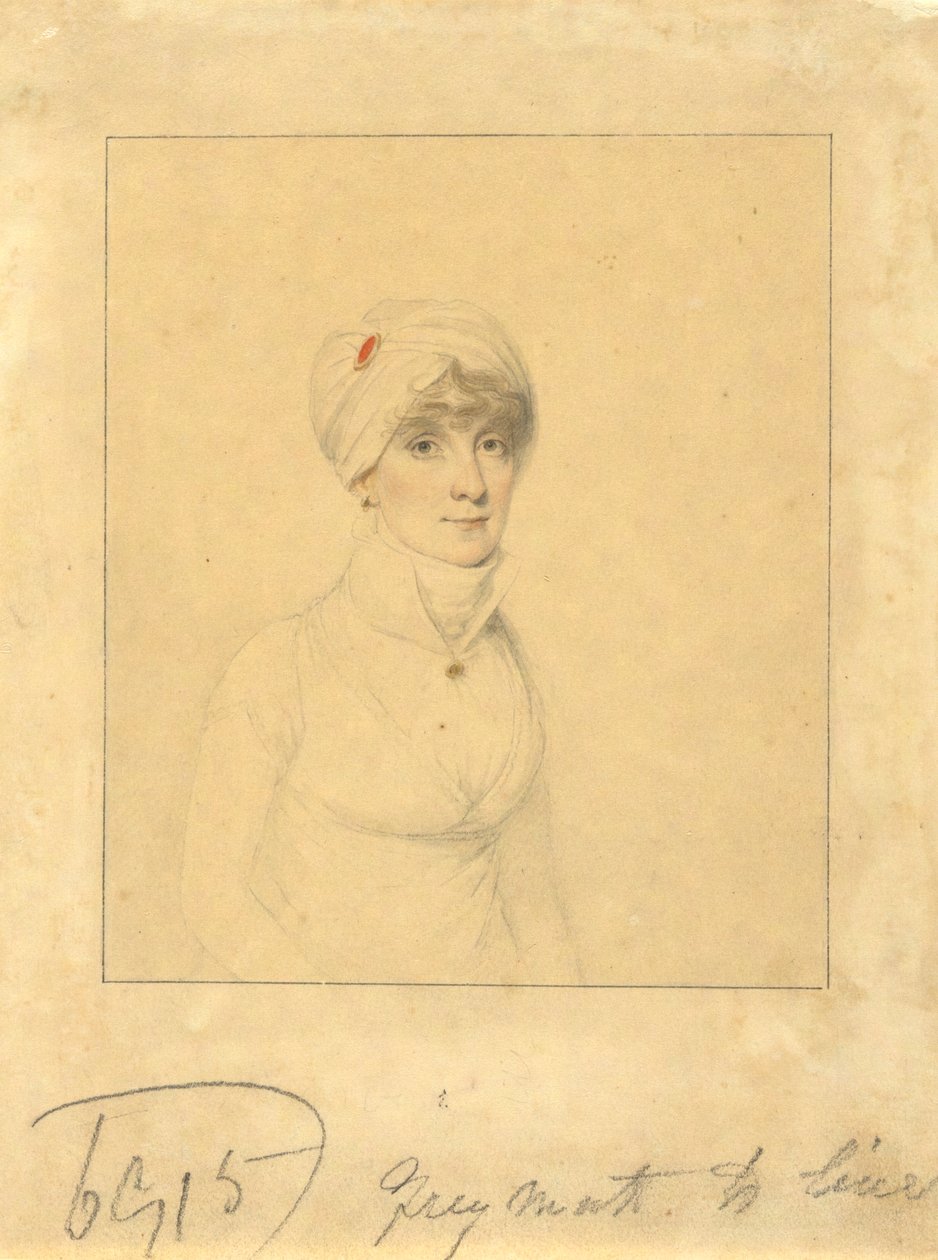 Faith Trumbull (filha do governador John Trumbull, Jr.; esposa de Daniel Wadsworth de Hartford) de Elkanah Tisdale