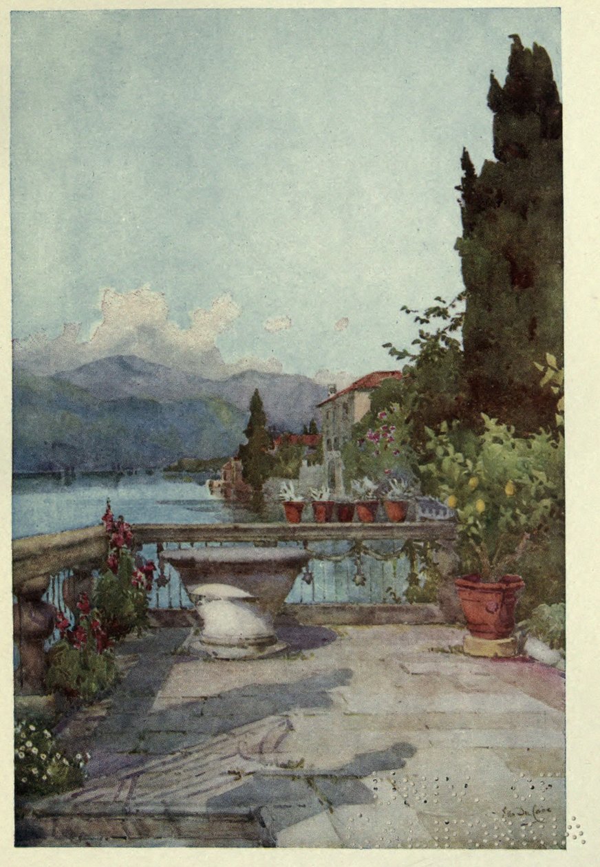 Um Jardim em Orta, Ilustração de 