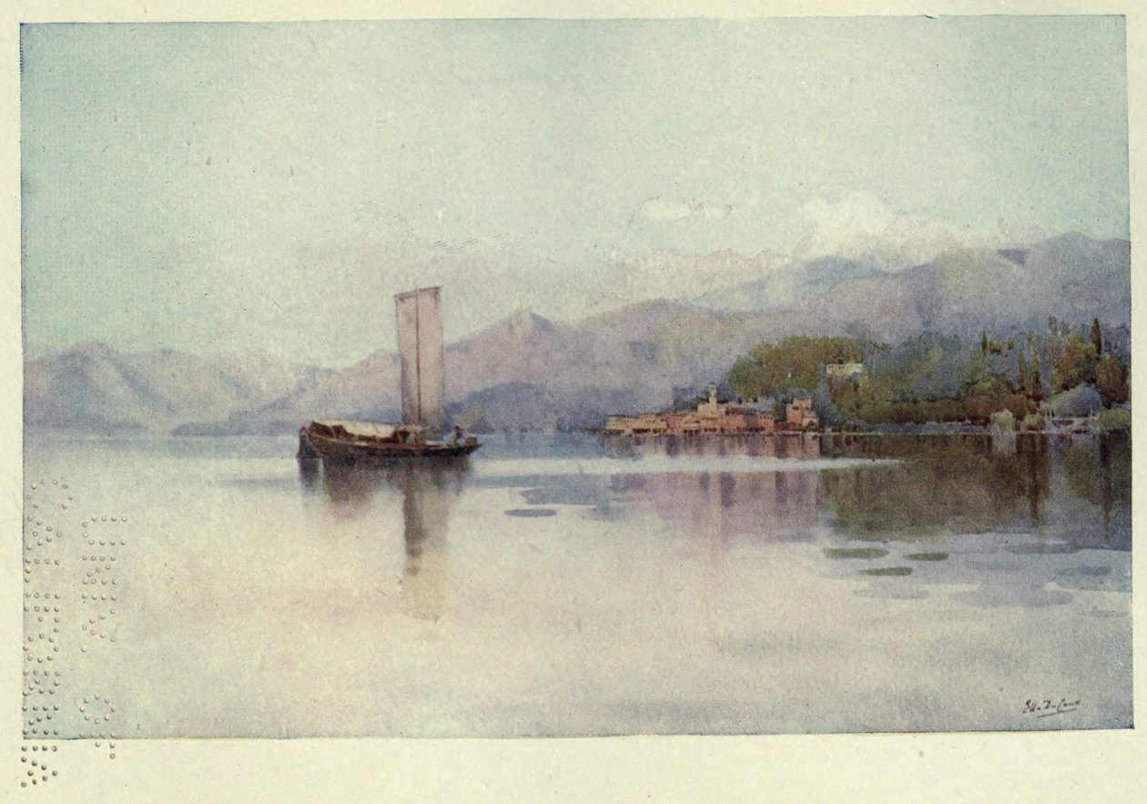 Bellagio, Lago di Como, Ilustração de 