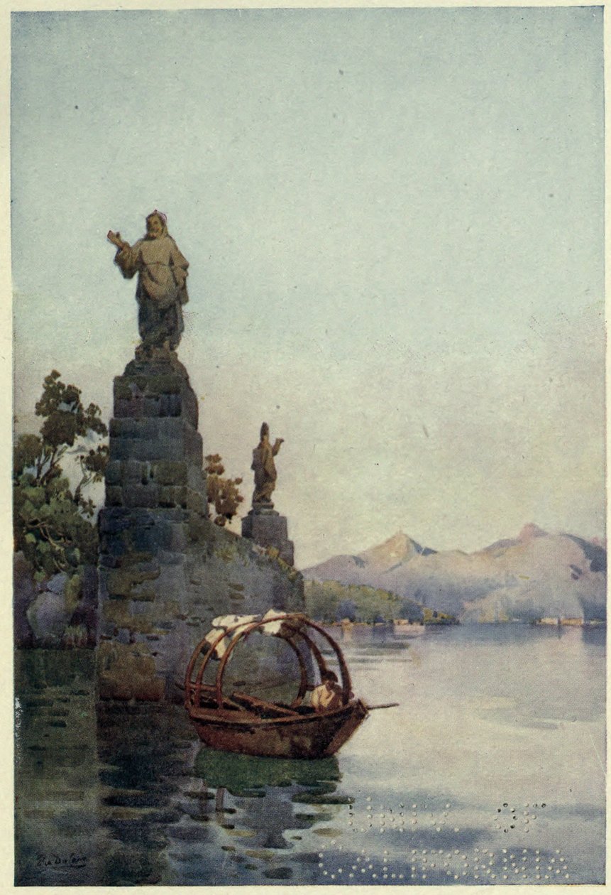 Entrada na Villa Arconati, Lago di Como, Ilustração de 