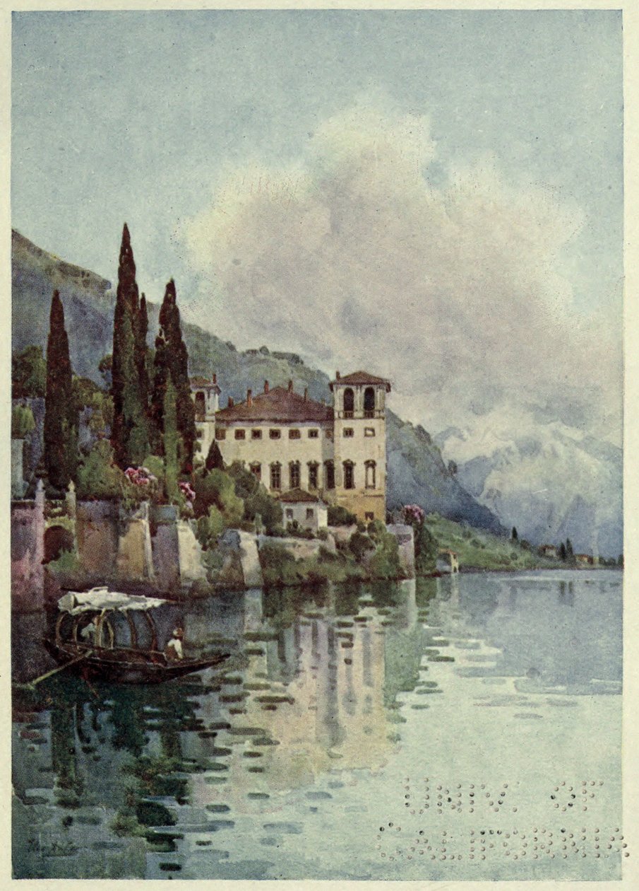 Gravedone, Lago di Como, Ilustração de 
