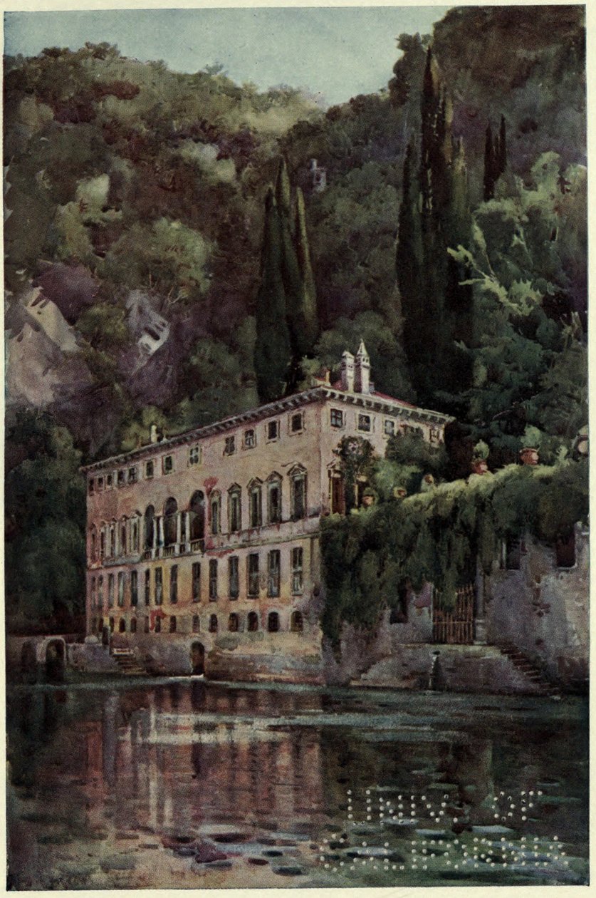 Villa Pliniana, Lago di Como, Ilustração de 