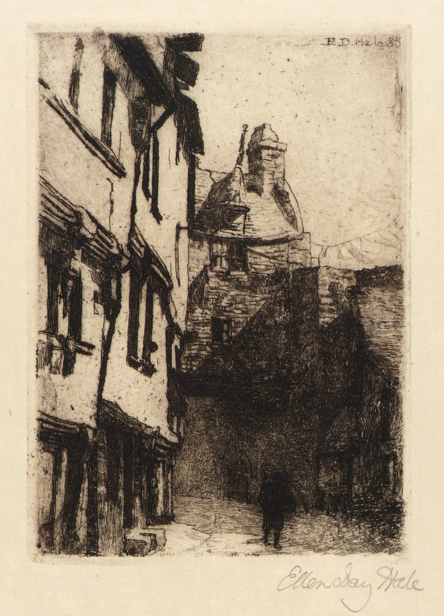Rua, Mont St Michel de Ellen Day Hale
