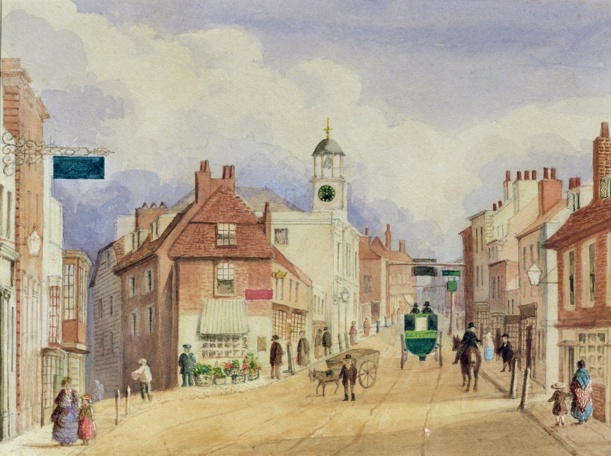 Croydon High Street, c.1850-55 de Ellen Keen