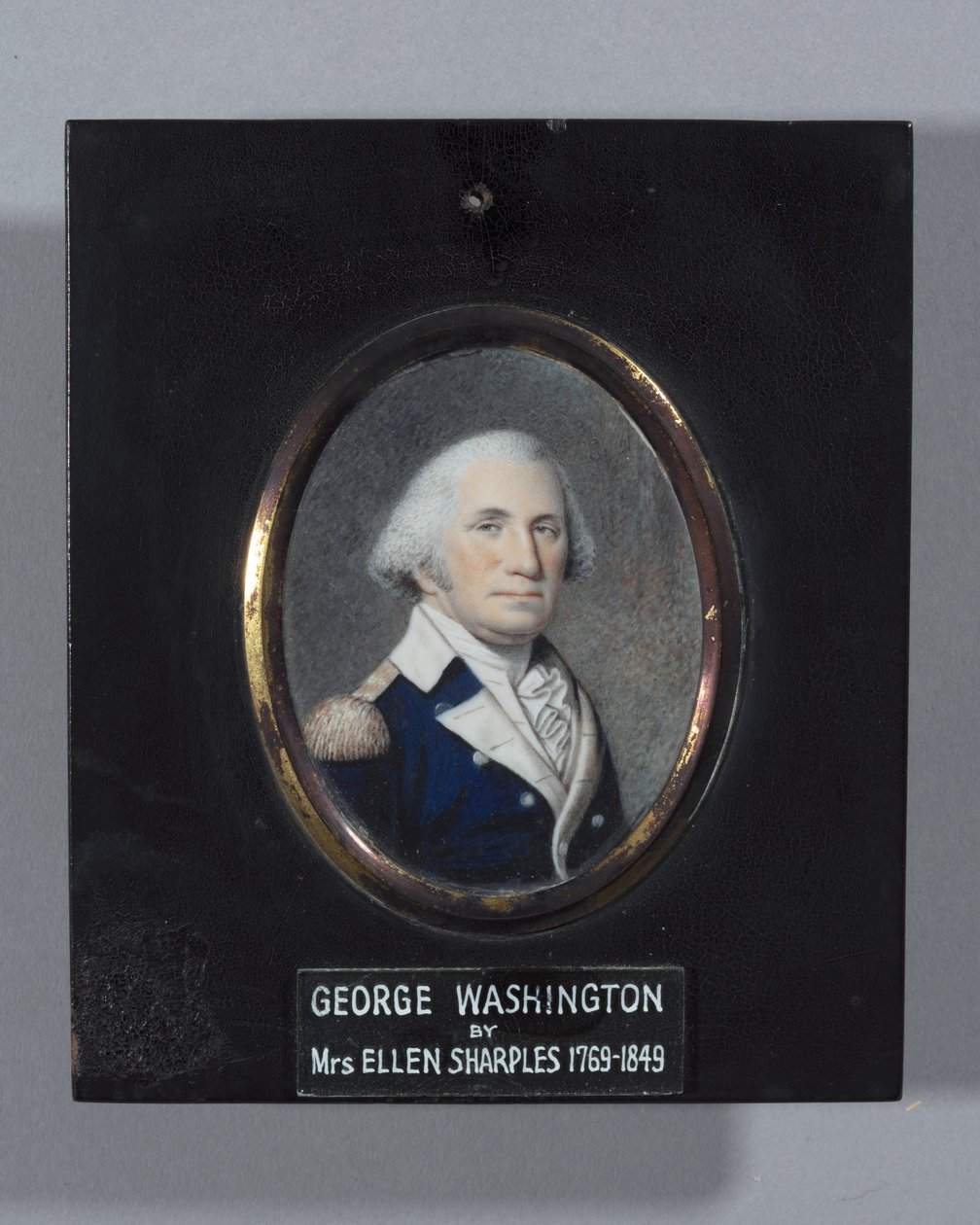 George Washington, provavelmente 1803 (aquarela em marfim) de Ellen Sharples