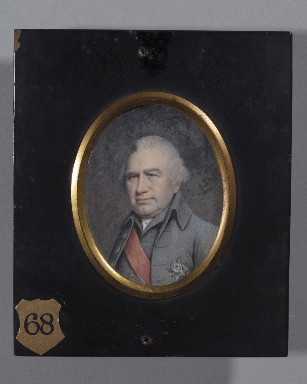 Sir Joseph Banks, provavelmente 1803 (aguarela em marfim) de Ellen Sharples