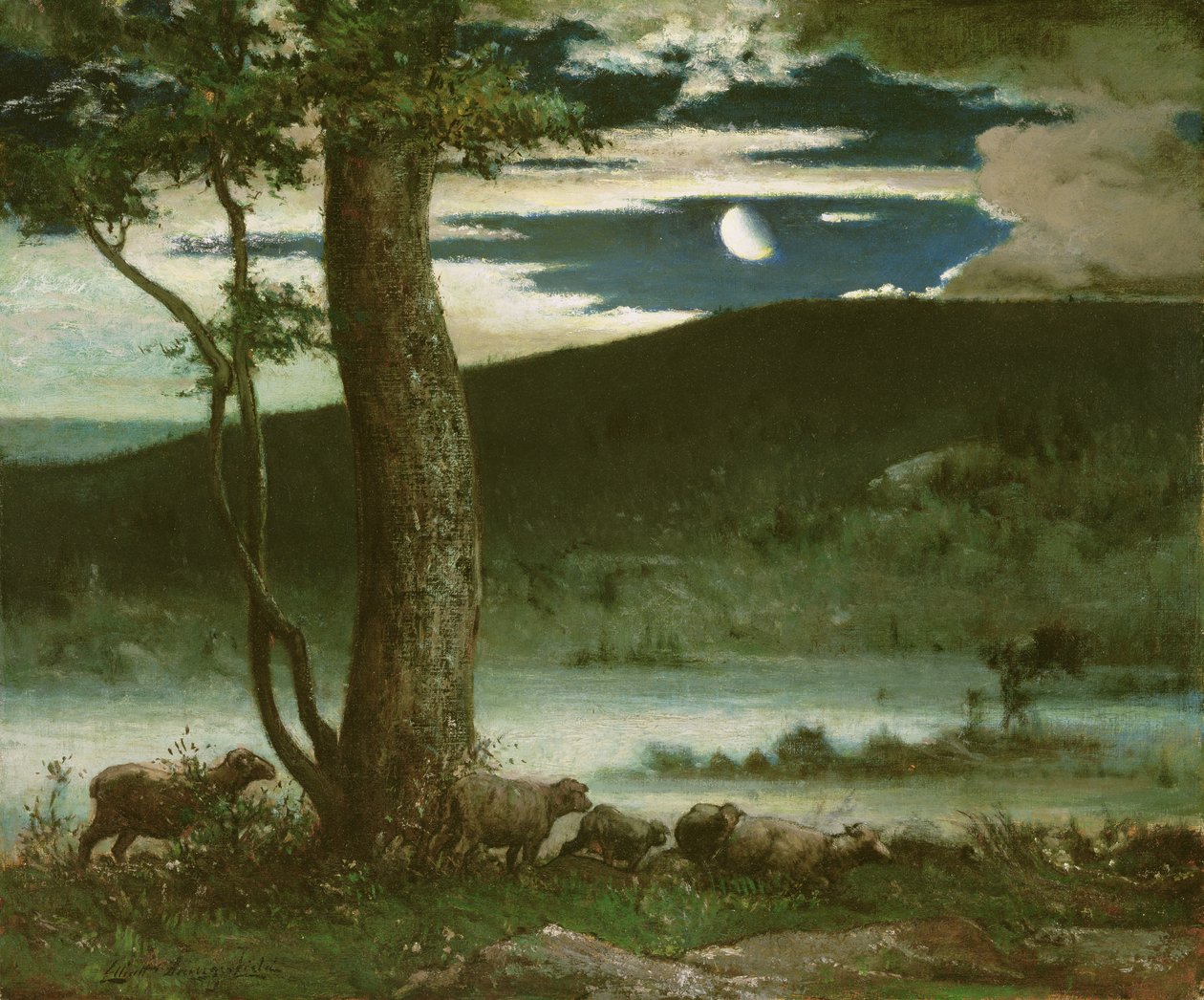 A lua da meia-noite de Elliot Daingerfield