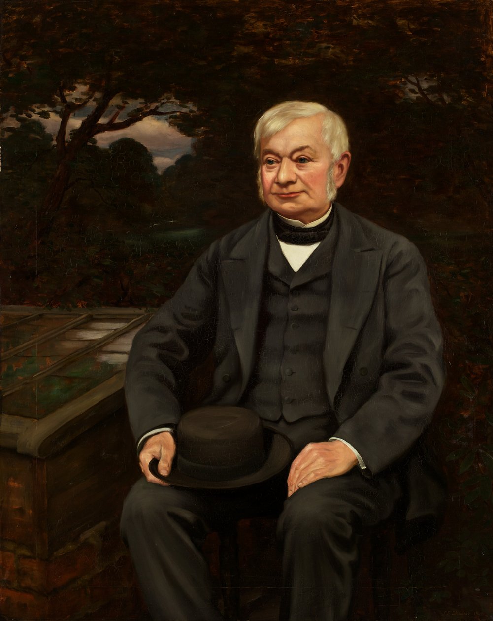 Retrato de Joseph Livesey (óleo sobre tela) de Elliott Seabrooke